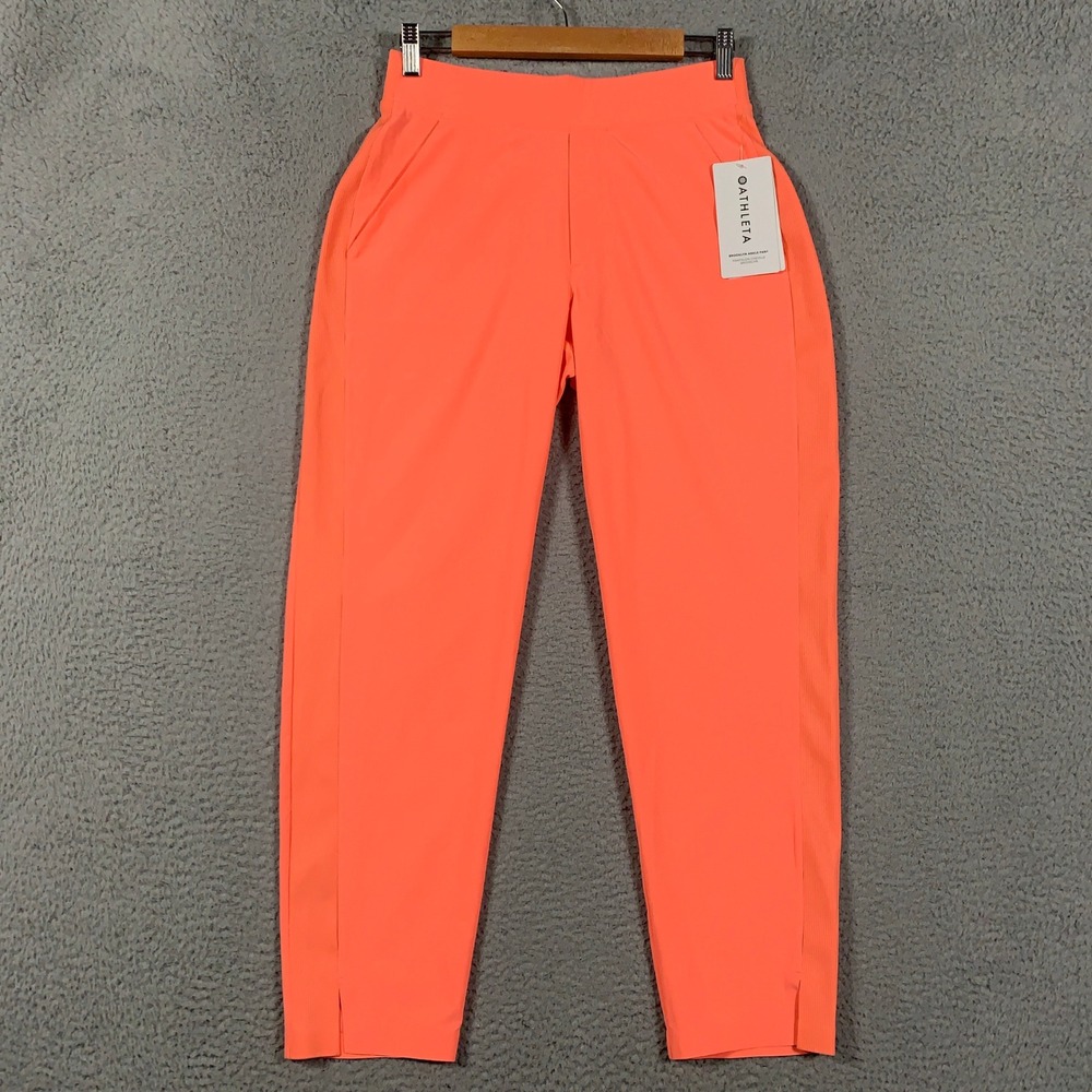 Athleta Brooklyn Mid Rise Ankle Pant Women's 4 Coral Casual Active Stretch New